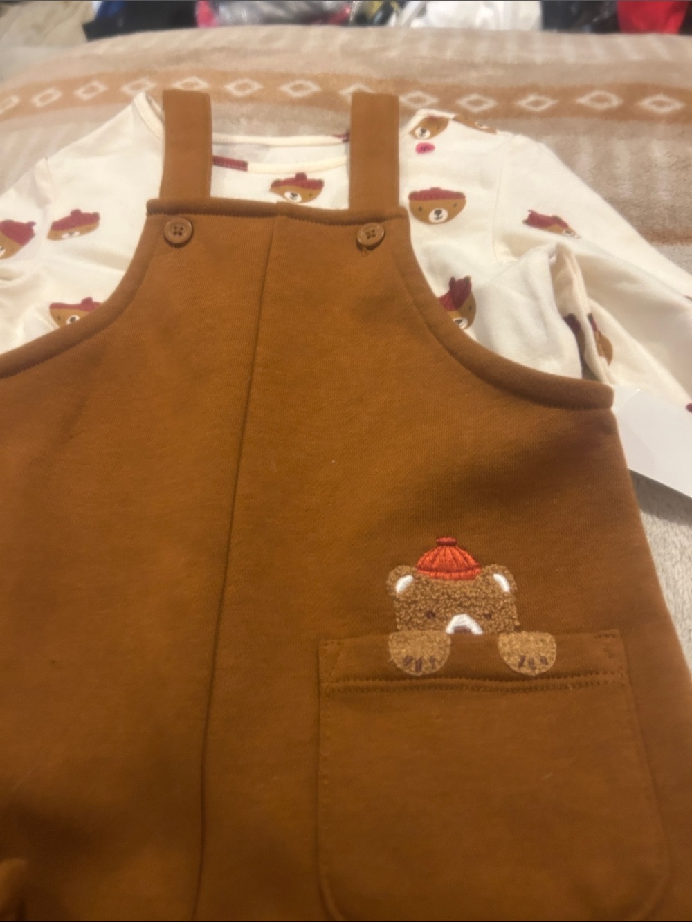 NWT Sz 18 mths coveralls w/top - Picture 2 of 3